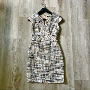 Ellen Tracy Tweed Sheath Dress